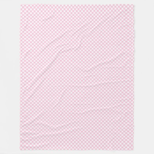 Couverture Polaire Style de vérification intemporel transparent rose (Devant)
