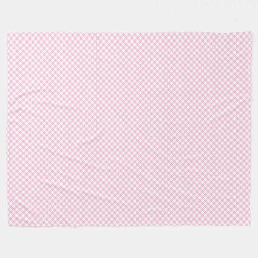 Couverture Polaire Style de vérification intemporel transparent rose (Devant (Horizontal))