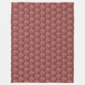 Couverture Polaire Style ethnique Flore Mini-imprimé Beige sur marron (Devant)