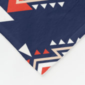 Couverture Polaire Style ethnique, motif sans couture géométrique. (Coin)