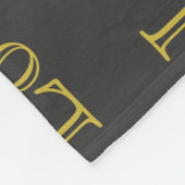 Couverture Polaire Style Gold Grey Classic Love Mariage (Coin)