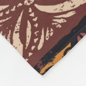 Couverture Polaire Style hawaïen motif tribal tissu patchwork (Coin)