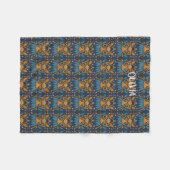 Couverture Polaire Style médiéval motif orné (Devant (Horizontal))