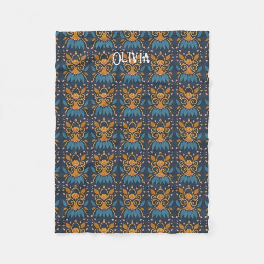 Couverture Polaire Style médiéval motif orné (Devant)