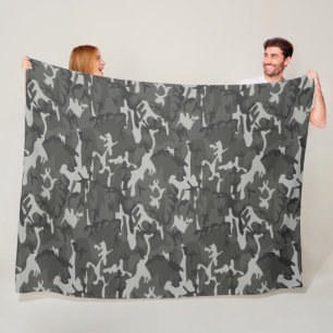 Couverture Polaire Style militaire très Cool Motif de caméra urbaine