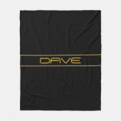 Couverture Polaire Style moderne et modifiable Texte Or & Grilles (Devant)