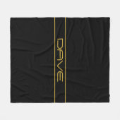 Couverture Polaire Style moderne et modifiable Texte Or & Grilles (Devant (Horizontal))