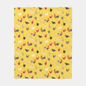 Couverture Polaire Style moderne géométrique Memphis Chicken Farm (Devant)