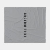 Couverture Polaire Style moderne Nom de recherche | Gris et noir (Devant (Horizontal))