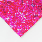 Couverture Polaire Style monet rose paysage d'automne, feuille rose (Coin)