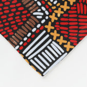 Couverture Polaire Style Patchwork Impression ethnique brodée (Coin)