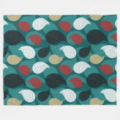 Couverture Polaire Style rétro dans une spirale de couleurs attrayant (Devant (Horizontal))