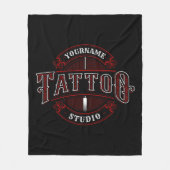 Couverture Polaire Style traditionnel AJOUTER LE NOM Tattoo Studio Sh (Devant)
