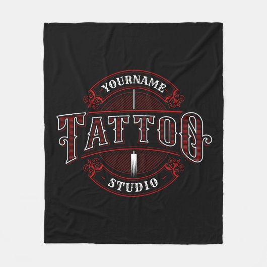 Couverture Polaire Style traditionnel AJOUTER LE NOM Tattoo Studio Sh (Devant)