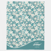 Couverture Polaire Stylisé Starfish & Sand Dollars Motif#25 ID1009 (Devant)