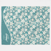 Couverture Polaire Stylisé Starfish & Sand Dollars Motif#25 ID1009 (Devant (Horizontal))