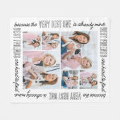 Couverture Polaire Stylish Best Friends Customisé 6 Photo Collage (Devant (Horizontal))