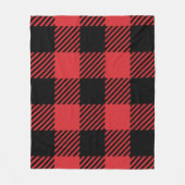 Couverture Polaire Stylish Black and Red Pattern Cozy Throw Blanket (Devant)