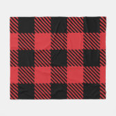 Couverture Polaire Stylish Black and Red Pattern Cozy Throw Blanket (Devant (Horizontal))