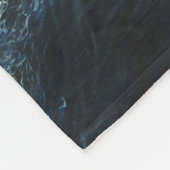 Couverture Polaire Stylo friésien de beauté noire (Coin)