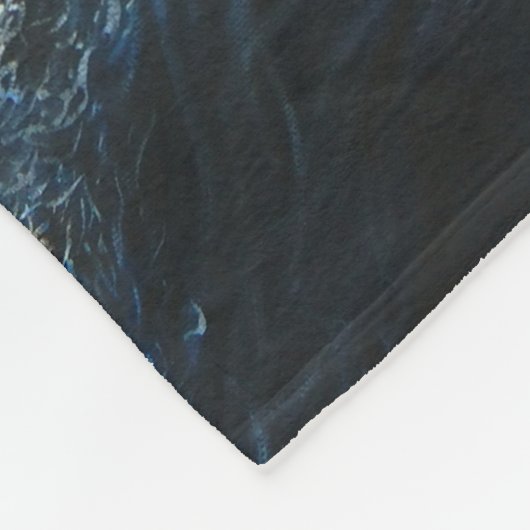 Couverture Polaire Stylo friésien de beauté noire (Coin)