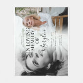 Couverture Polaire Stylo Funeral Memorial avant & après photo (Devant)