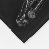 Couverture Polaire Subie gang wrx imprimé blanc (Coin)