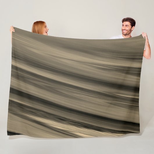 Couverture Polaire Subtle Brown Stripe (En situation)