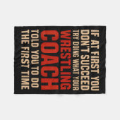 Couverture Polaire Succeed Try Doing What Your Wrestling Coach Told Y (Devant (Horizontal))