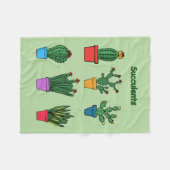 Couverture Polaire Succulentes #1 (Devant (Horizontal))