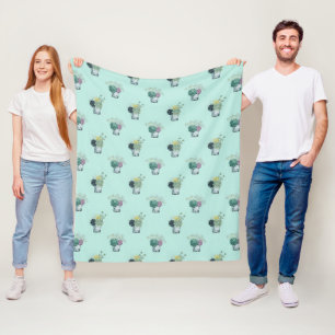 Couverture Polaire Succulents de la collection de bonheur de plante