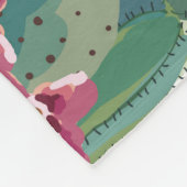 Couverture Polaire Succulents mignons : Motif de cactus Vintage (Coin)