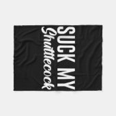 Couverture Polaire Suck My Shuttle (Devant (Horizontal))