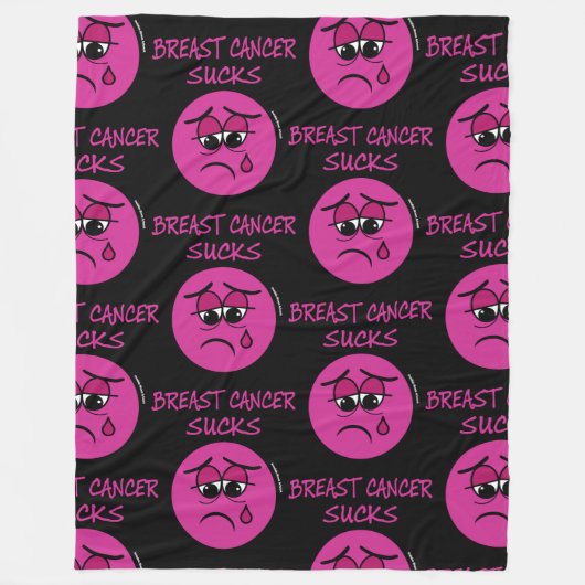 Couverture Polaire SUCKS...Cancer du sein (Devant)