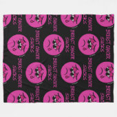 Couverture Polaire SUCKS...Cancer du sein (Devant (Horizontal))