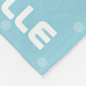 Couverture Polaire Sucré adorable Bunny Bleu Bleu Pastel Pois (Coin)