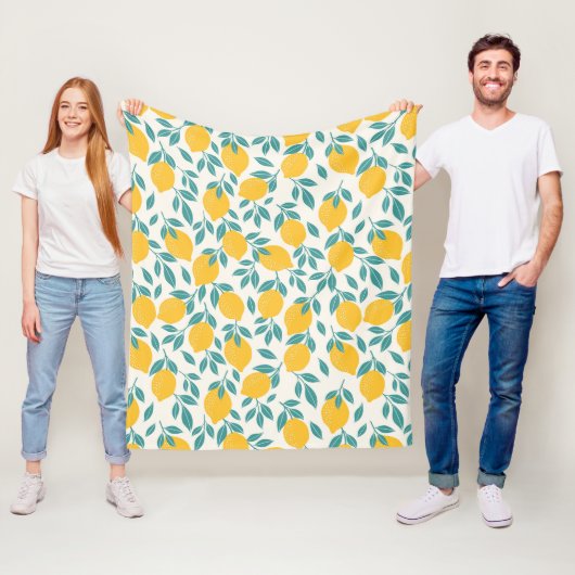 Couverture Polaire Sucré Branches de citron Motif (En situation)