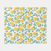 Couverture Polaire Sucré Branches de citron Motif (Devant (Horizontal))