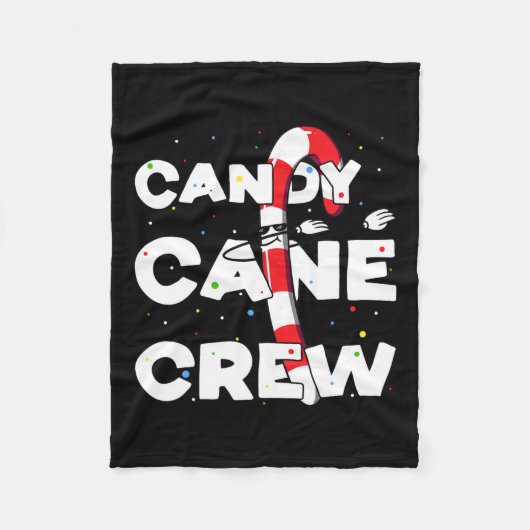 Couverture Polaire Sucre de canne Crew Fun Christmas Candy Loover Dan (Devant)