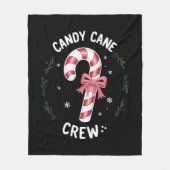 Couverture Polaire Sucre de canne Crew Funny Noël bonbon Lover Noël (Devant)
