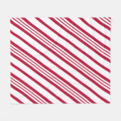 Couverture Polaire Sucre de canne de Noël (Devant (Horizontal))