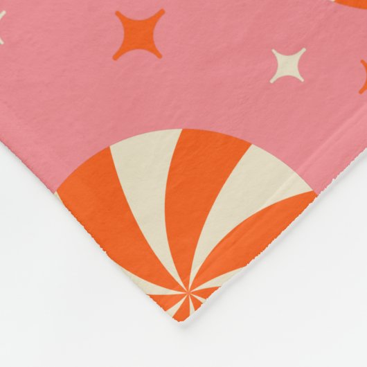 Couverture Polaire Sucre de canne Noël rétro motif (Coin)