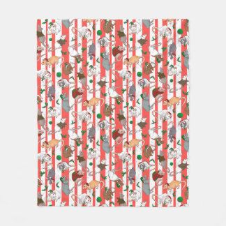 Couverture Polaire Sucre de canne Pet Rattie Noël!