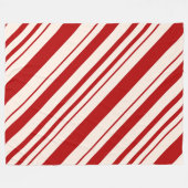 Couverture Polaire Sucre de canne rouge et blanc coupé (Devant (Horizontal))