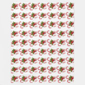 Couverture Polaire Sucres de canne de Noël (Devant)