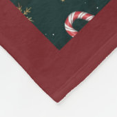 Couverture Polaire Sucres de canne Snowflakes Red Christmas Balls Gre (Coin)