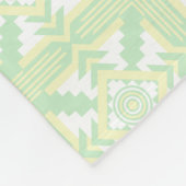 Couverture Polaire Sud-Ouest Inspiré Jaune Vert Blanc (Coin)