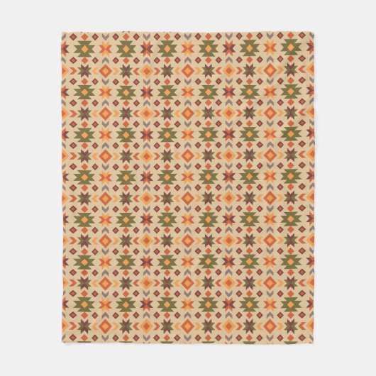Couverture Polaire Sud-Ouest Vert Et Orange  (Devant)