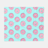 Couverture Polaire Sugar Sweet Pink Glazed Donuts (Devant (Horizontal))