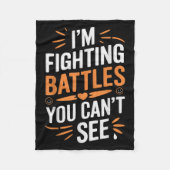 Couverture Polaire Suicide Awareness Depression Anxiety Mental Health (Devant)